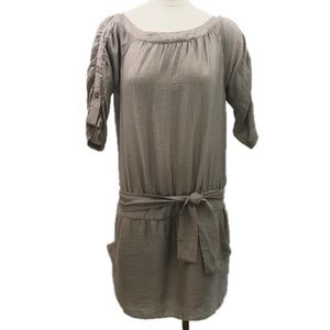 The Limited Blouson Dress Short Medium Linen Rayon